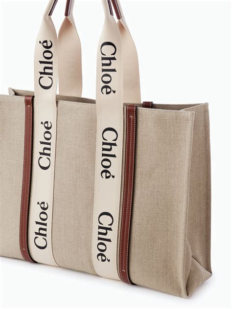 chloe bag woody basket|chloé woody large canvas tote.